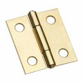 Homecare Products 1.5 in. Steel Hinge - Solid Brass, 2PK HO3308540